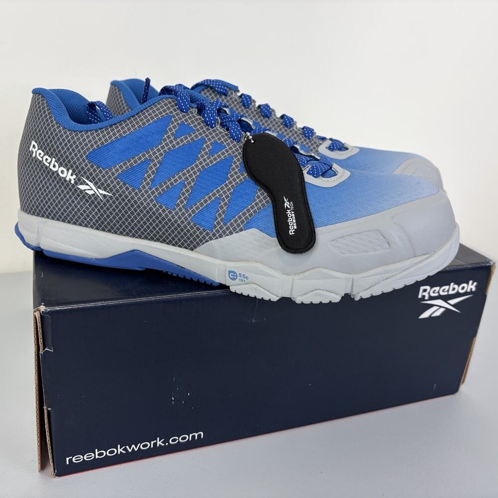 Reebok Women's Speed TR Work - RB452 Athletic Shoe Blue Grey Sz 11M Metal Free